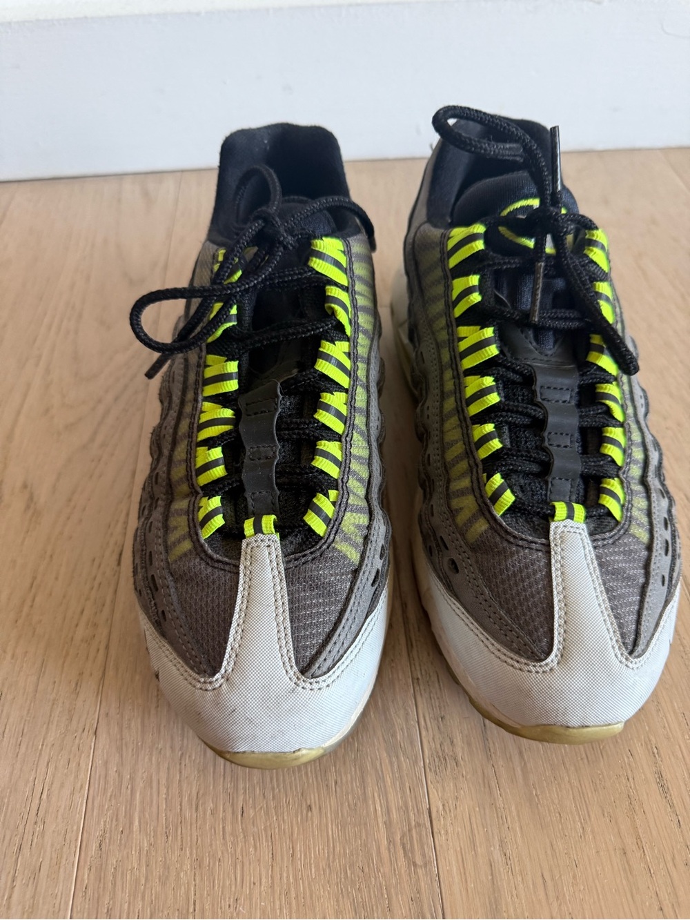 Nike Air Max 95 Sneakers in Black, Gray and Neon Kim Jones Collab 5.5/Women 7.5